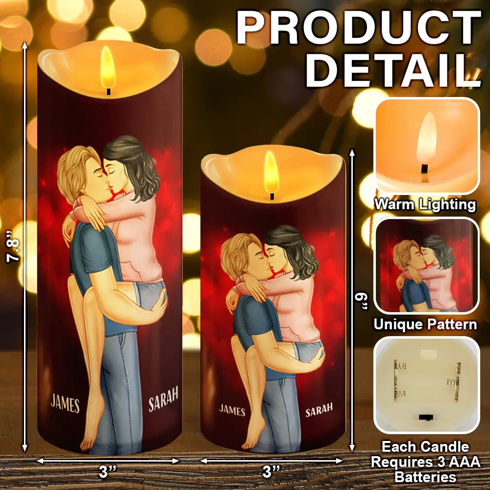 Couple Light This When You Want Me - Personalized Flameless LED Candle