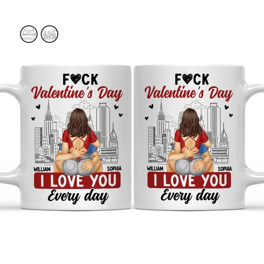 Gift For Couples, Gift For Wife, Gift For Husband, Gift For Boyfriend, Gift For Girlfriend - I Love You Everyday - Personalized Mug