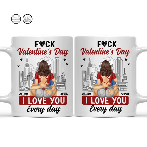 Gift For Couples, Gift For Wife, Gift For Husband, Gift For Boyfriend, Gift For Girlfriend - I Love You Everyday - Personalized Mug