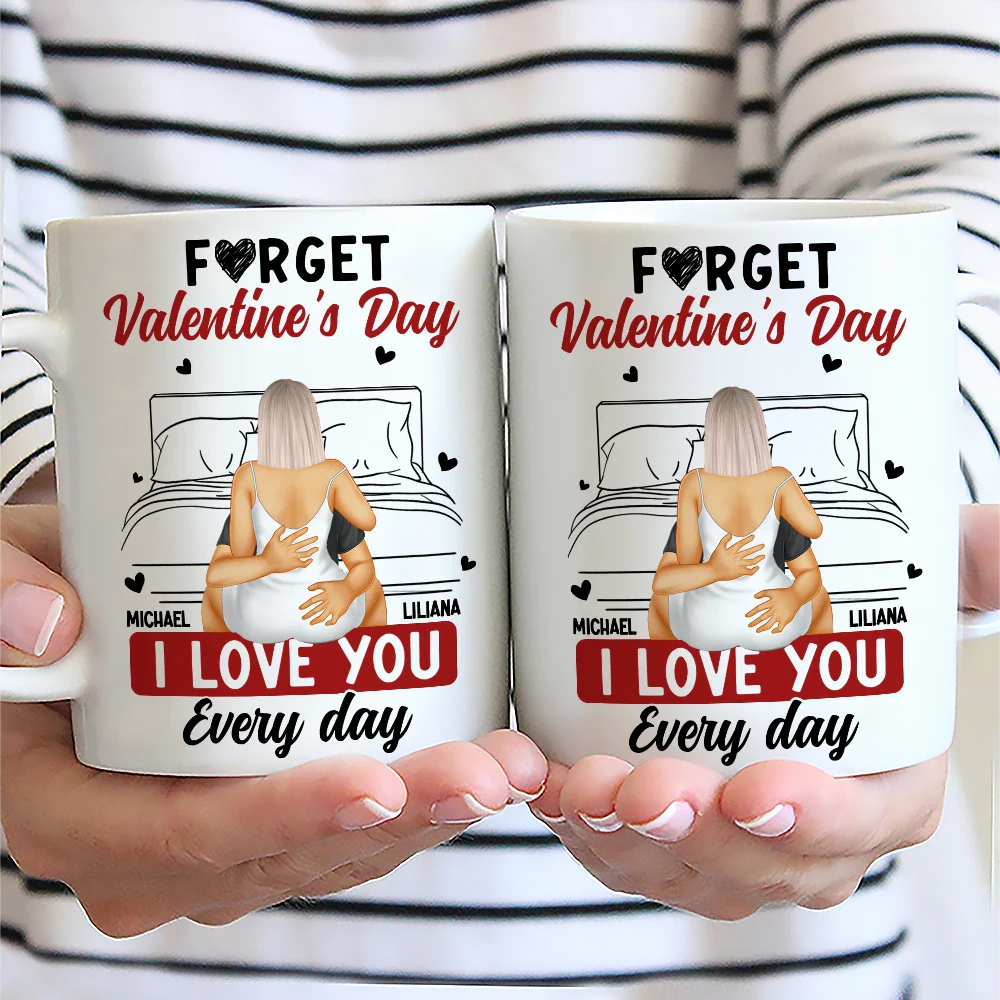 Gift For Couples, Gift For Wife, Gift For Husband, Gift For Boyfriend, Gift For Girlfriend - I Love You Everyday - Personalized Mug