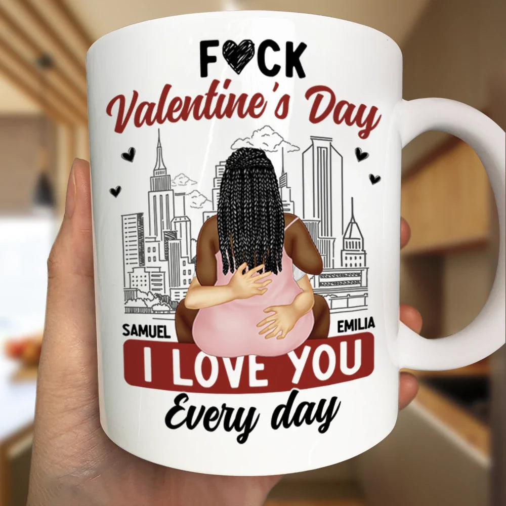 Gift For Couples, Gift For Wife, Gift For Husband, Gift For Boyfriend, Gift For Girlfriend - I Love You Everyday - Personalized Mug