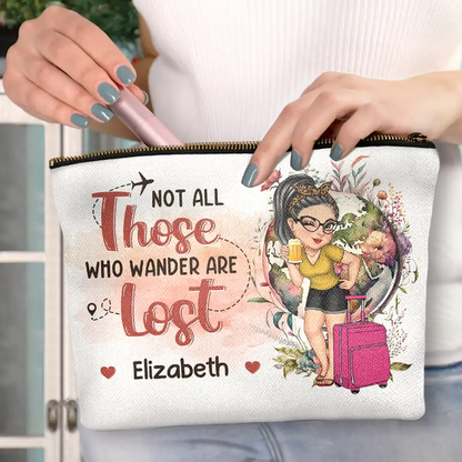 Travel The World - Personalized Cosmetic Bag