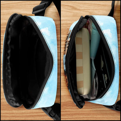 Collect Moments Not Things Travel Is My Therapy - Personalized Crossbody Belt Bag