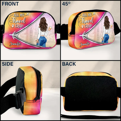 All My Travel Crap - Personalized Crossbody Belt Bag