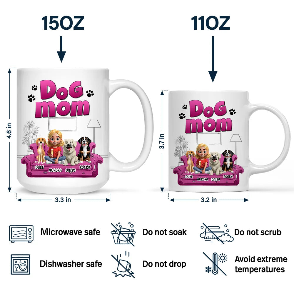 Treat Dealer 3D Effect Dogs - Personalized Mug