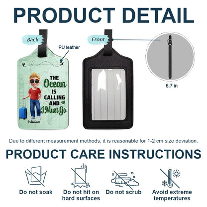 Travel,Gift For Women,Gift For Men,Gift For Yourself,Happy - Just A Girl Boy Who Loves Traveling 3D Effect - Personalized Luggage Tag