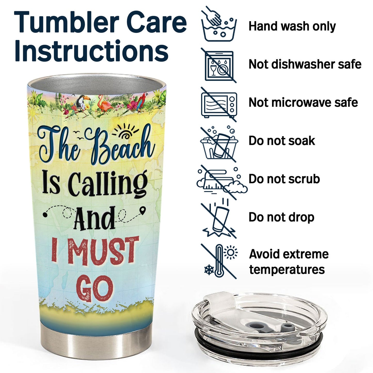 Travel Girl Catch Flights Not Feelings - Birthday Gift For Him, Her, Trippin', Vacation Lovers - Personalized Custom Tumbler