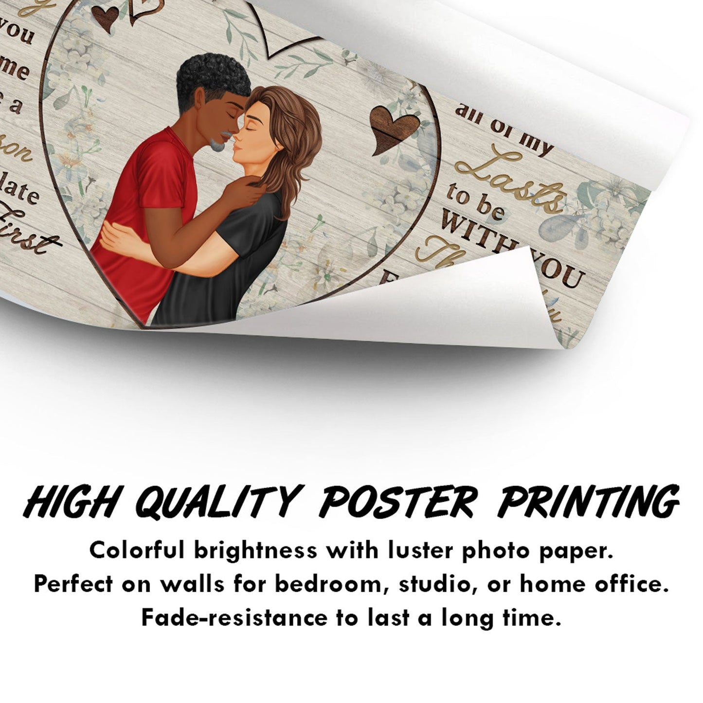 You Are My Missing Piece - Anniversary, Birthday, Home Decor Gift For Spouse, Lover, Husband, Wife, Boyfriend, Girlfriend, Couple - Personalized Custom Poster