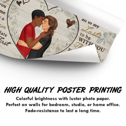 You Are My Missing Piece - Anniversary, Birthday, Home Decor Gift For Spouse, Lover, Husband, Wife, Boyfriend, Girlfriend, Couple - Personalized Custom Poster