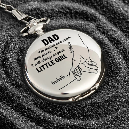 Always Be Your Little Girl - Personalized Pocket Watch