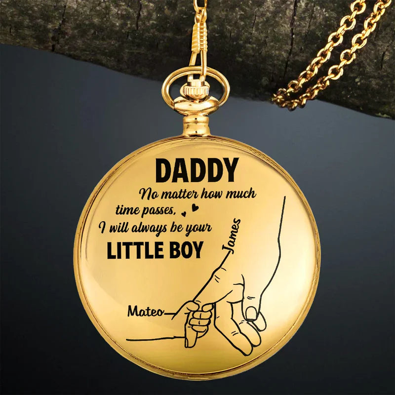 Always Be Your Little Girl - Personalized Pocket Watch