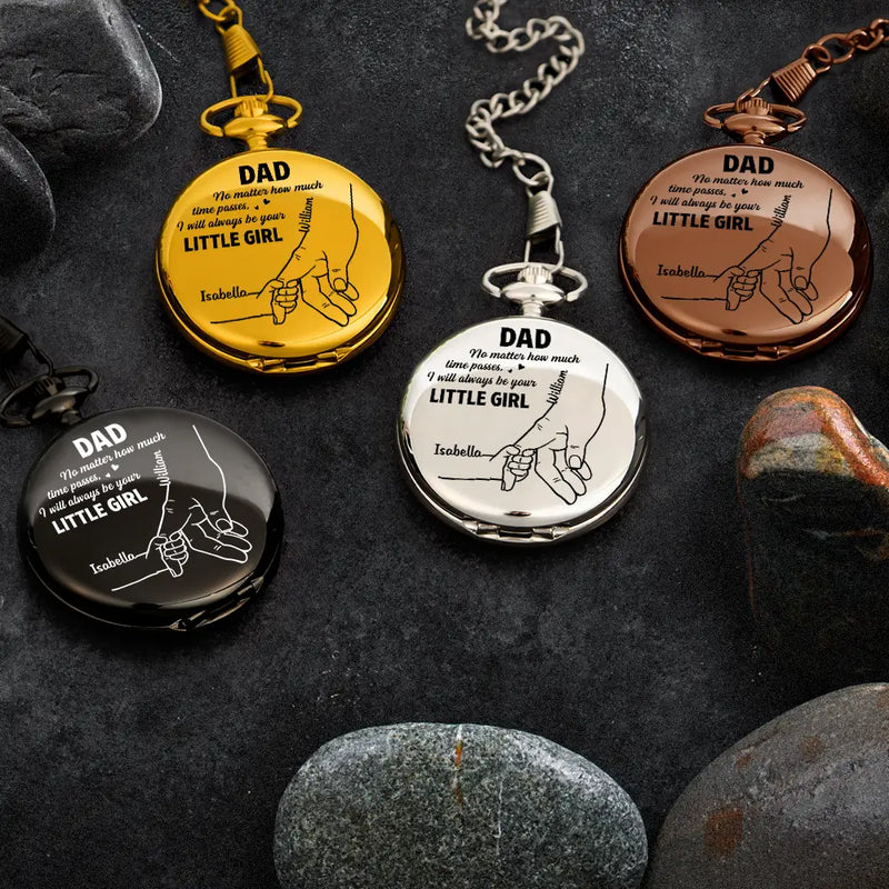 Always Be Your Little Girl - Personalized Pocket Watch