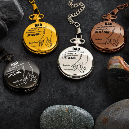 Always Be Your Little Girl - Personalized Pocket Watch