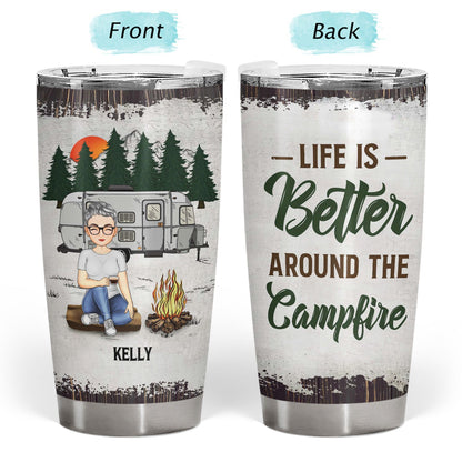 Grow Up To Be A Super Sexy Camping Lady - Gift For Camping Lovers - Personalized Custom Tumbler