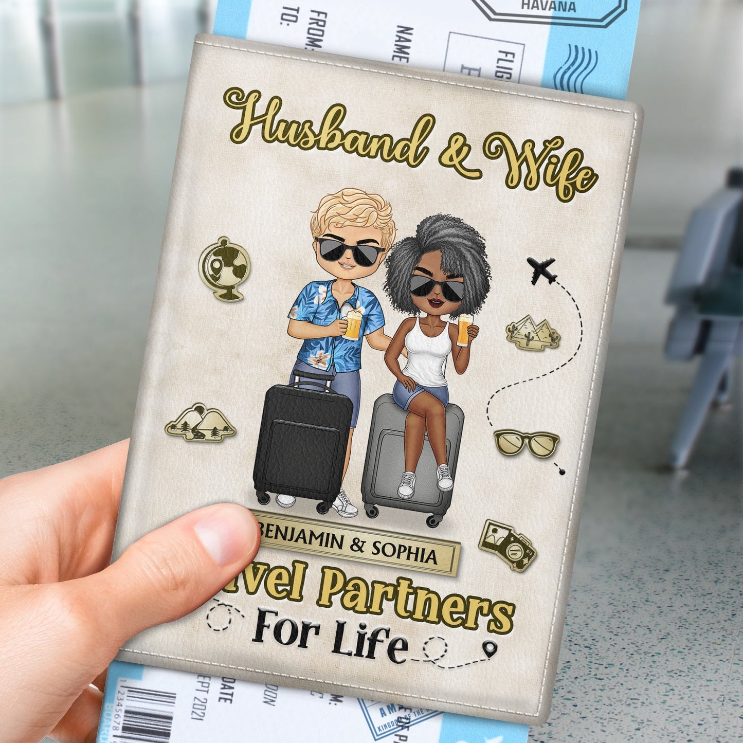 You Are My Adventure Always And Forever - Birthday Gift For Couple, Family, Travel, Vacation Lovers - Personalized Custom Passport Cover, Passport Holder