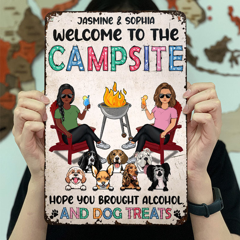 Hope You Brought Alcohol Dog Lovers - Personalized Custom Classic Metal Signs