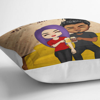 Sharing The Sofa Together - Couple Gift - Personalized Custom Pillow