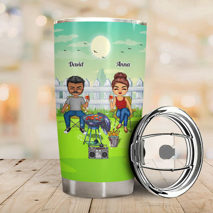 Best Friends We Drink We Grill And We Know Things - BBQ Gift For BFF Besties, Siblings & Colleagues - Personalized Custom Tumbler