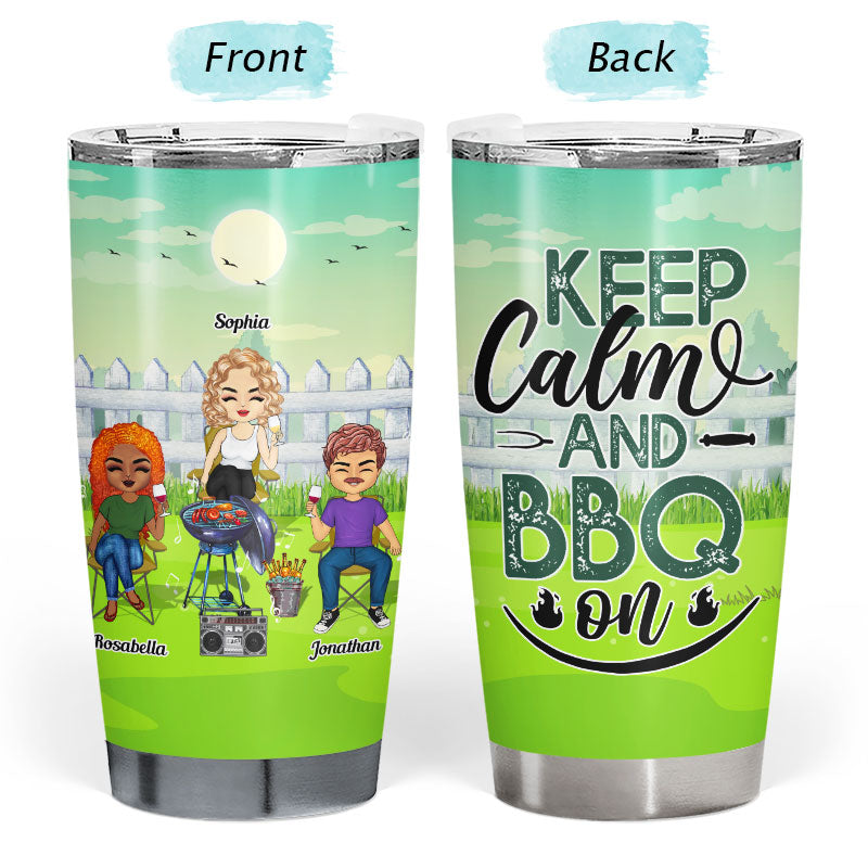 Best Friends We Drink We Grill And We Know Things - BBQ Gift For BFF Besties, Siblings & Colleagues - Personalized Custom Tumbler
