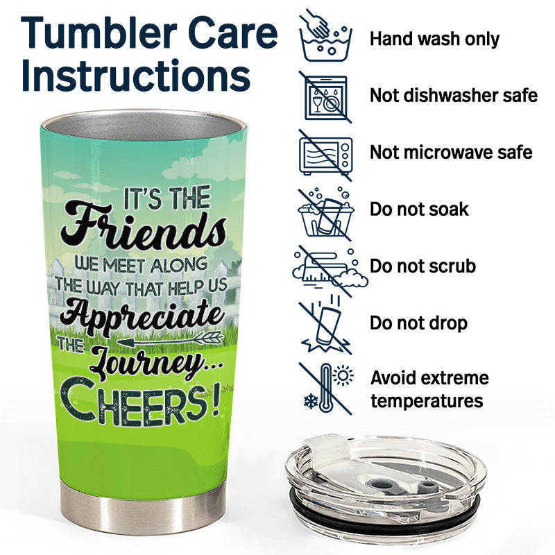 Best Friends We Drink We Grill And We Know Things - BBQ Gift For BFF Besties, Siblings & Colleagues - Personalized Custom Tumbler