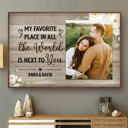 Custom Photo Couple Husband Wife Loved You Then Love You Still - Wedding Gift, Anniversary Gift For Family Married Couples - Personalized Custom Poster