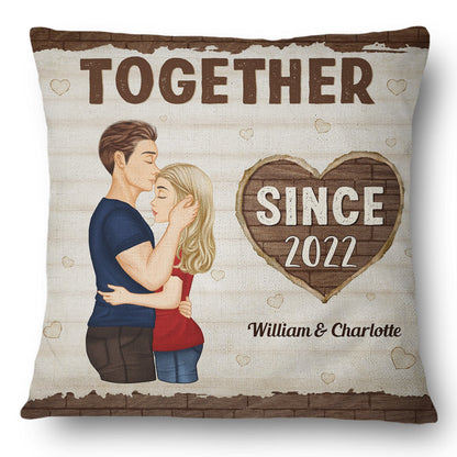 Together Since - Gift For Couple - Personalized Custom Pillow