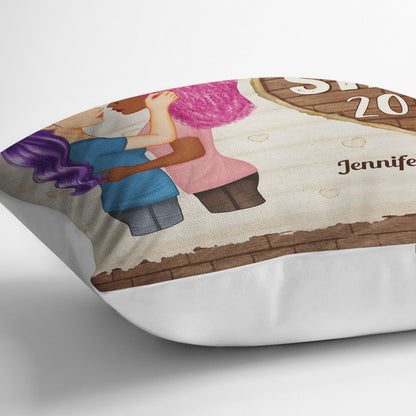 Together Since - Gift For Couple - Personalized Custom Pillow