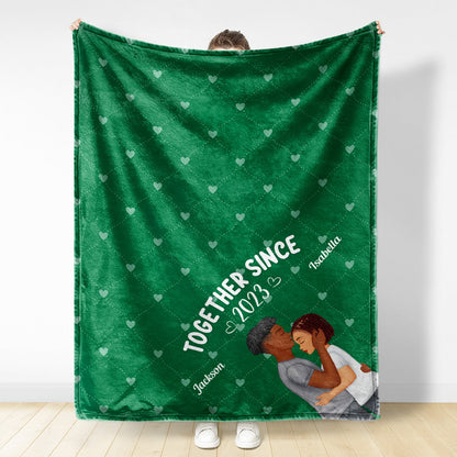 Forever And Always - Gift For Couple - Personalized Custom Fleece Blanket