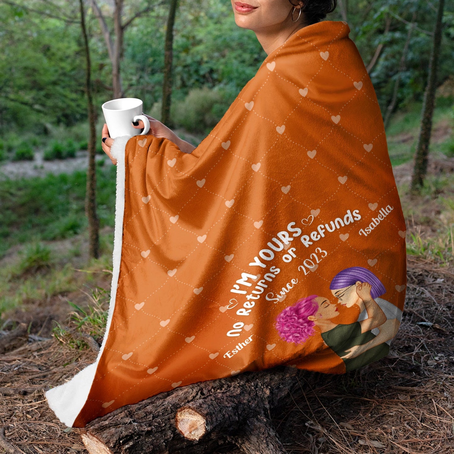 Forever And Always - Gift For Couple - Personalized Custom Fleece Blanket