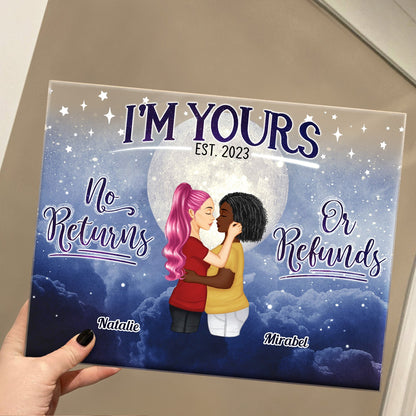 No Returns Or Refunds - Gift For Couple - Personalized Custom Horizontal Rectangle Acrylic Plaque