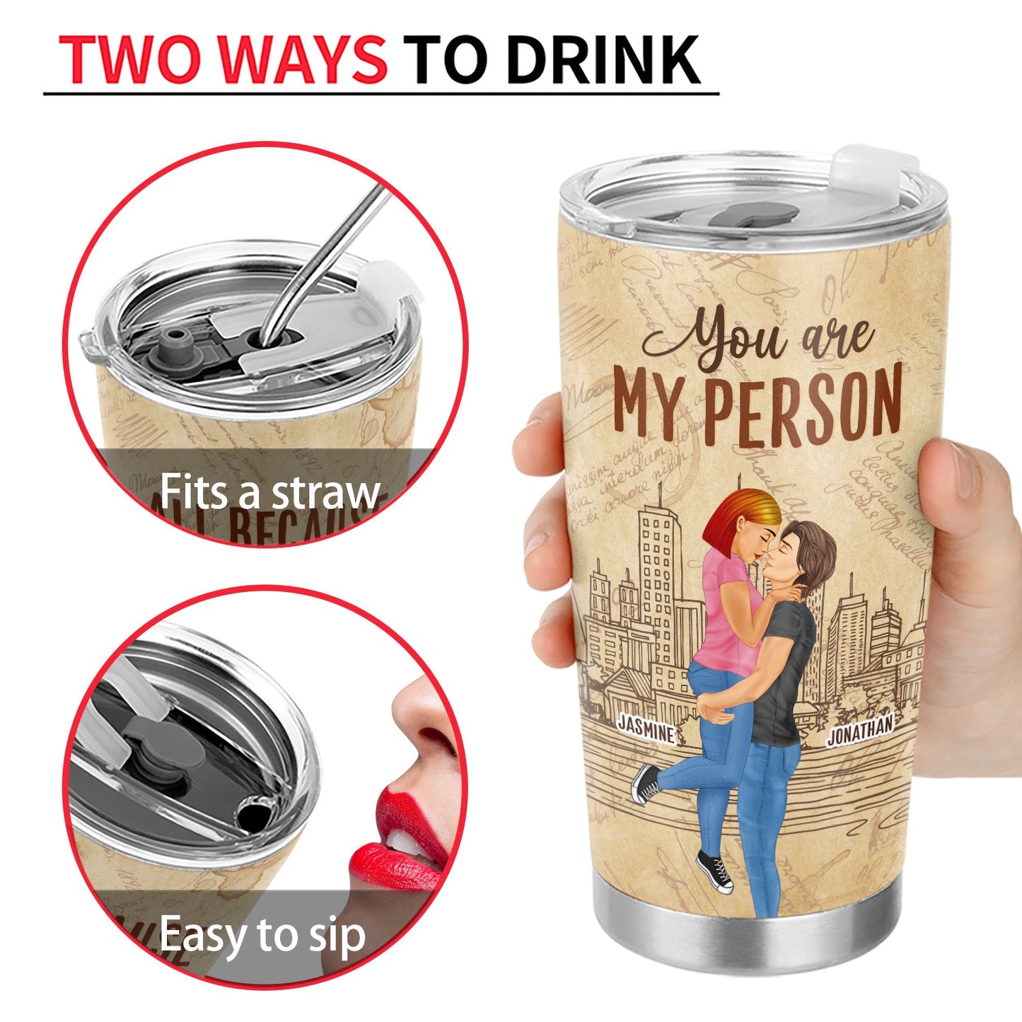 You Are The Only One I Want To Annoy - Gift For Couples - Personalized Custom Tumbler