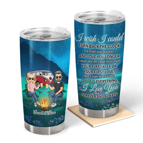 Turn Back The Clock Find You Sooner - Gift For Camping Lovers - Personalized Custom Tumbler
