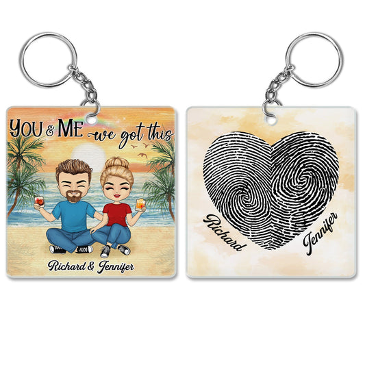 Custom Photo Together Since - Gift For Couple - Personalized Custom Acrylic Keychain