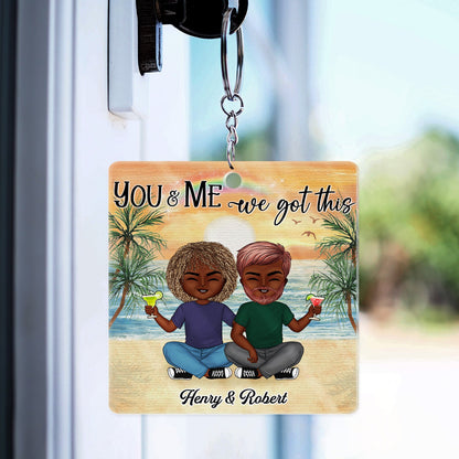 Custom Photo Together Since - Gift For Couple - Personalized Custom Acrylic Keychain
