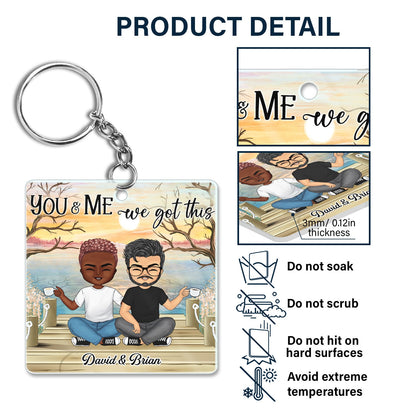 Custom Photo Together Since - Gift For Couple - Personalized Custom Acrylic Keychain