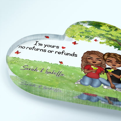 Together Since - Anniversary Gift For Couples - Personalize Heart Shaped Acrylic Plaque