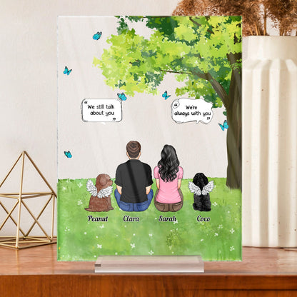 I Miss You Grass - Sympathy Memorial Gift For Pet Lovers - Personalized Vertical Rectangle Acrylic Plaque