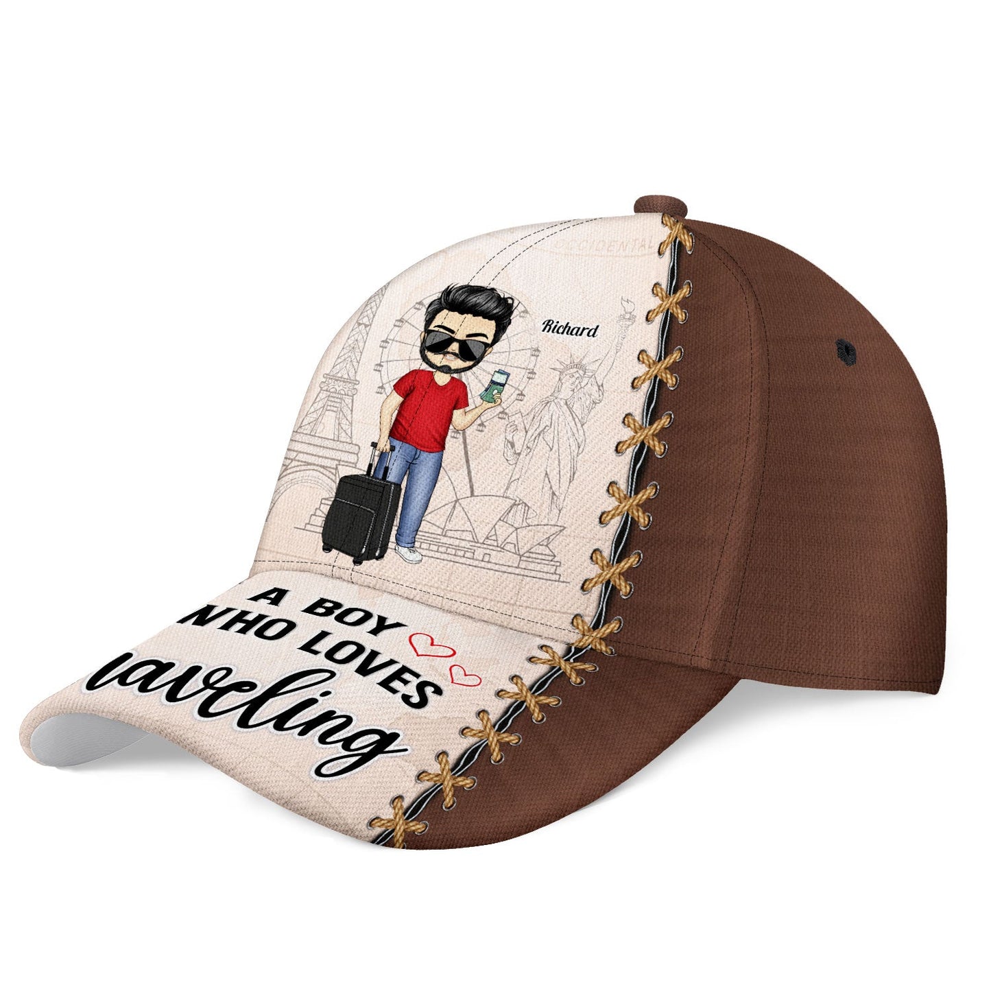 Just A Girl Boy Who Loves Traveling - Gift For Travel Lovers, Vacation Lovers, Him, Her - Personalized Classic Cap