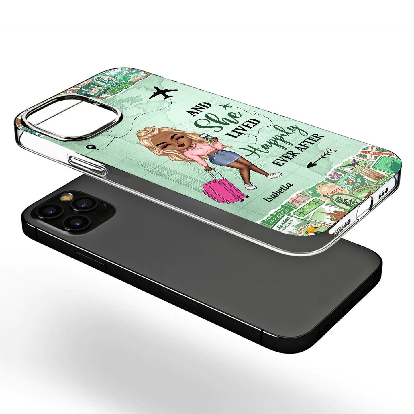 Just A Girl Boy Who Loves Traveling - Gift For Travel Lovers - Personalized Clear Phone Case