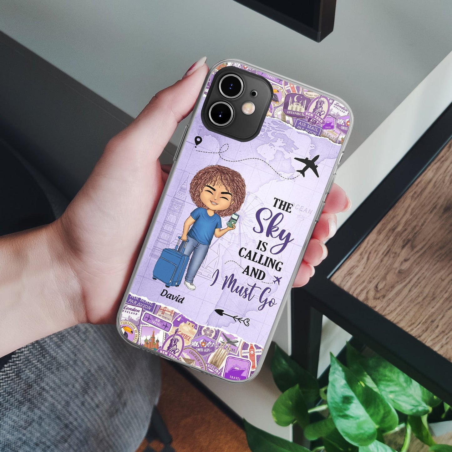 Just A Girl Boy Who Loves Traveling - Gift For Travel Lovers - Personalized Clear Phone Case