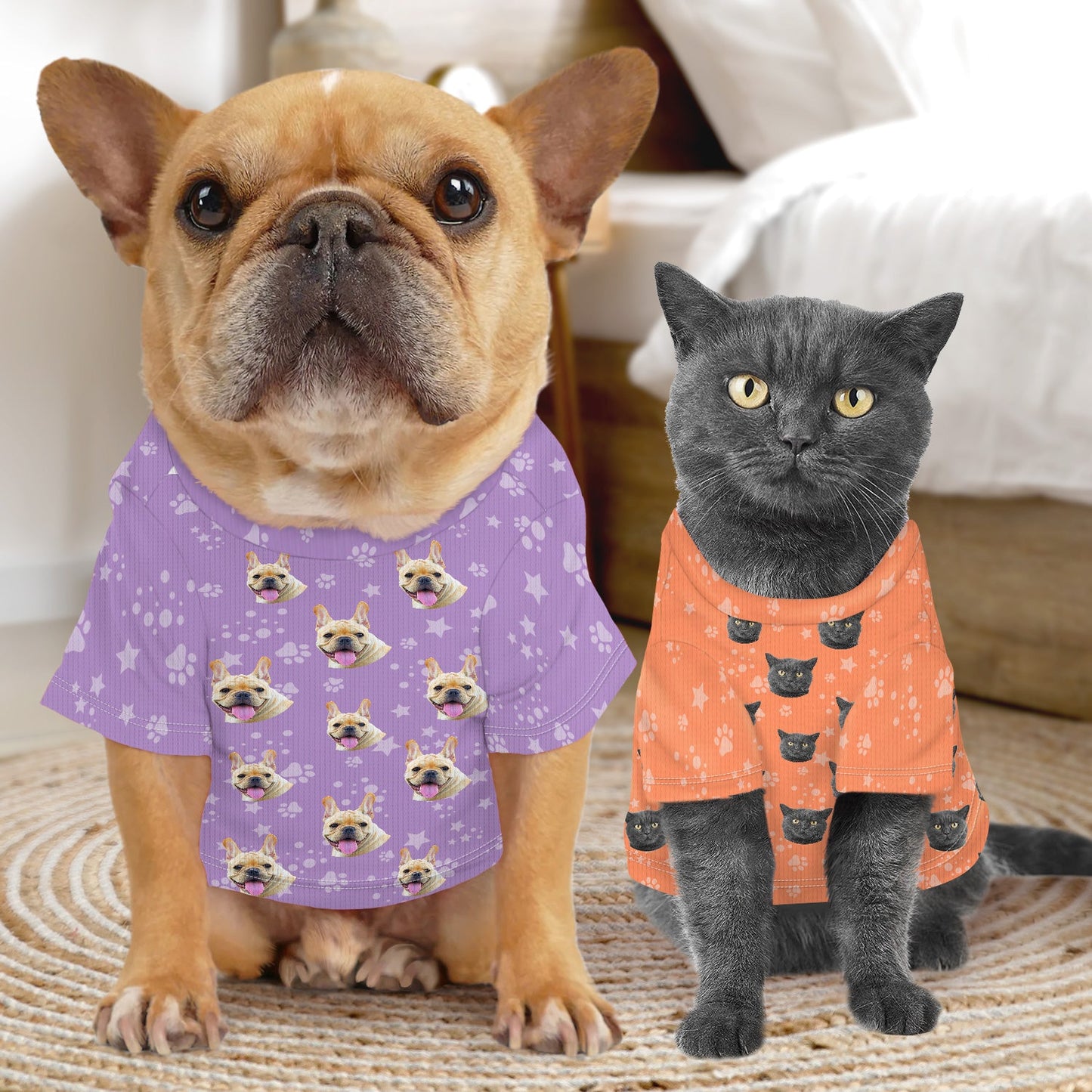 Custom Photo Dog Cat Tattoo Heart - Gift For Pet Lovers, Dog Mom, Dog Dad, Cat Mom, Cat Dad - Personalized Pet Shirt