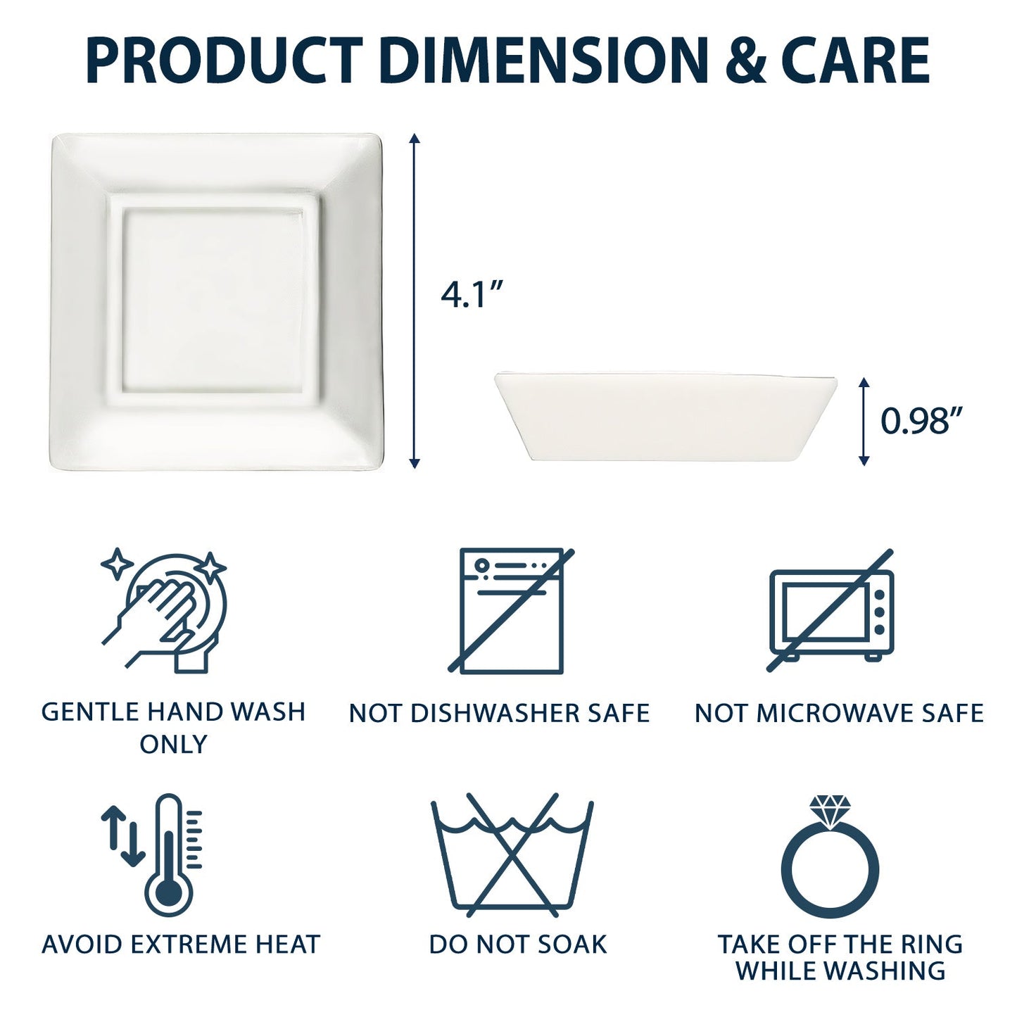 Birth Month Flower - Birthday, Loving Gift For Mom, Mother, BFF Best Friends, Besties, Sisters, Siblings - Personalized Ring Dish