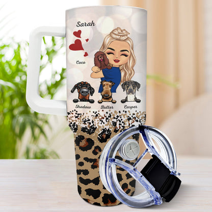 Best Dog Mom Ever - Gift For Dog Mom, Dog Lovers - Personalized 40oz Tumbler With Straw