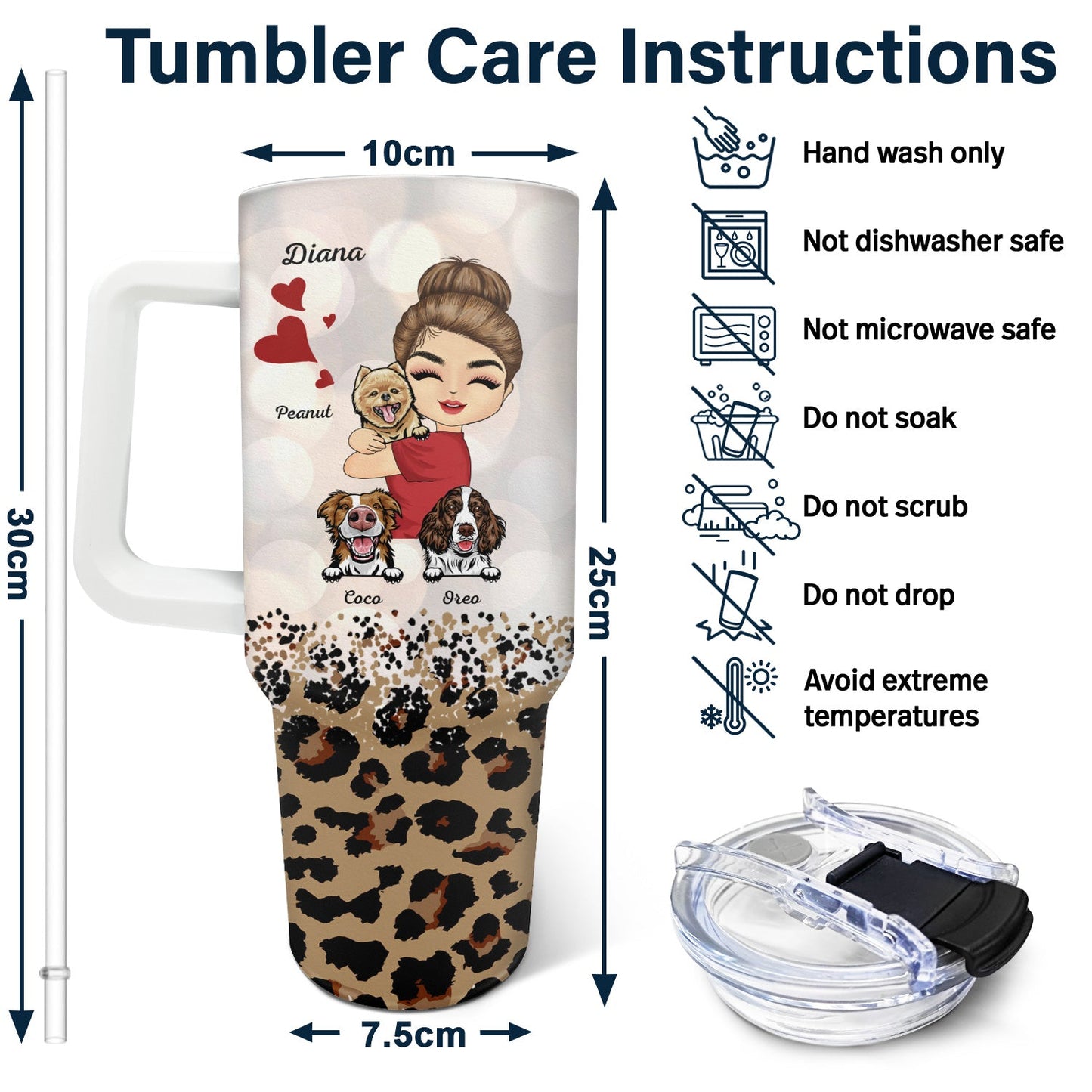 Best Dog Mom Ever - Gift For Dog Mom, Dog Lovers - Personalized 40oz Tumbler With Straw