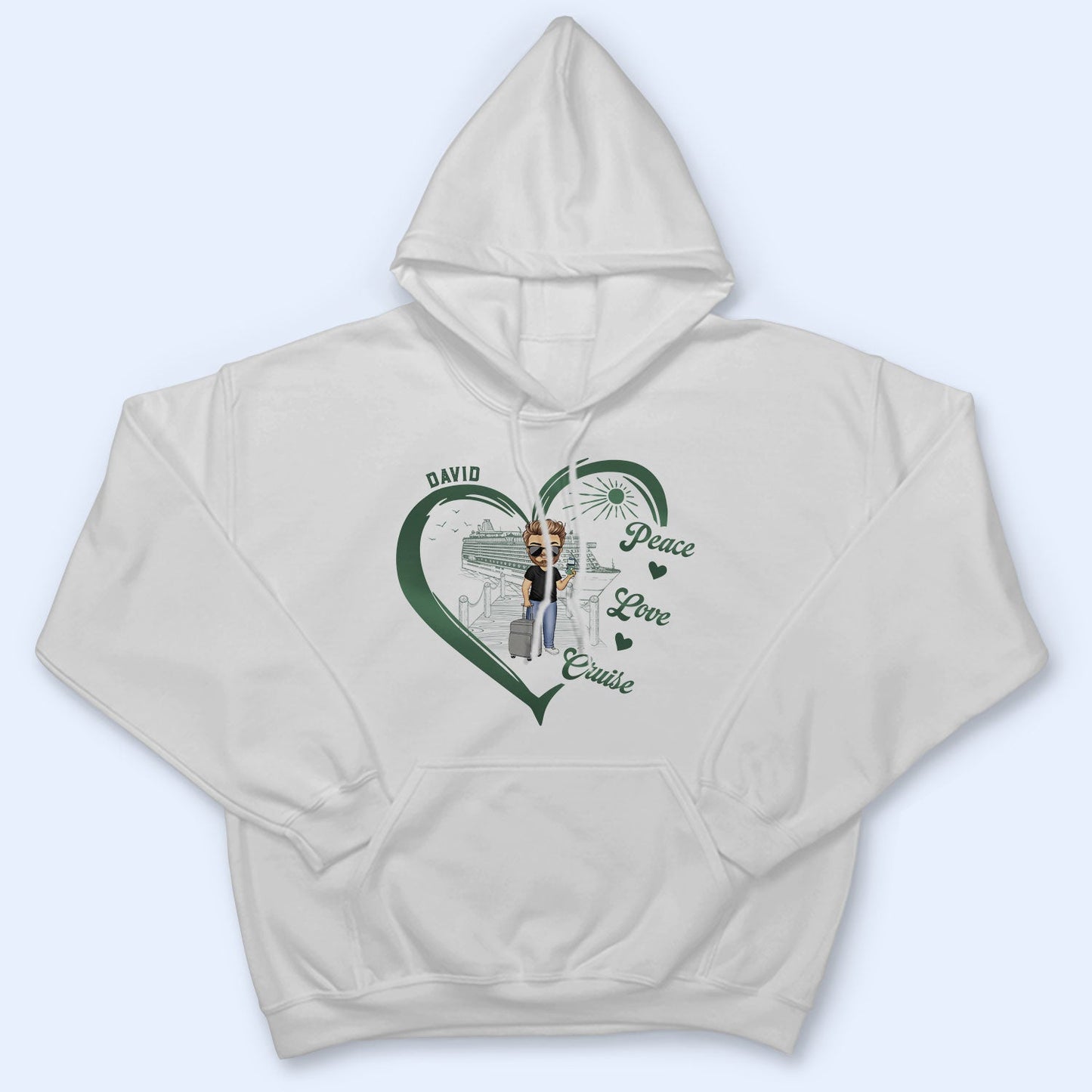 Peace Love Cruise - Gift For Cruising Lovers, Traveling Lovers - Personalized T Shirt