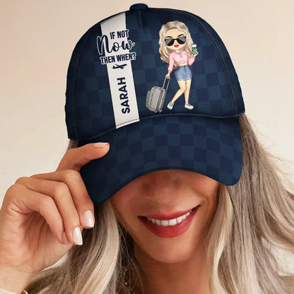 Collect Moments Not Things Traveling Lovers - Personalized Classic Cap