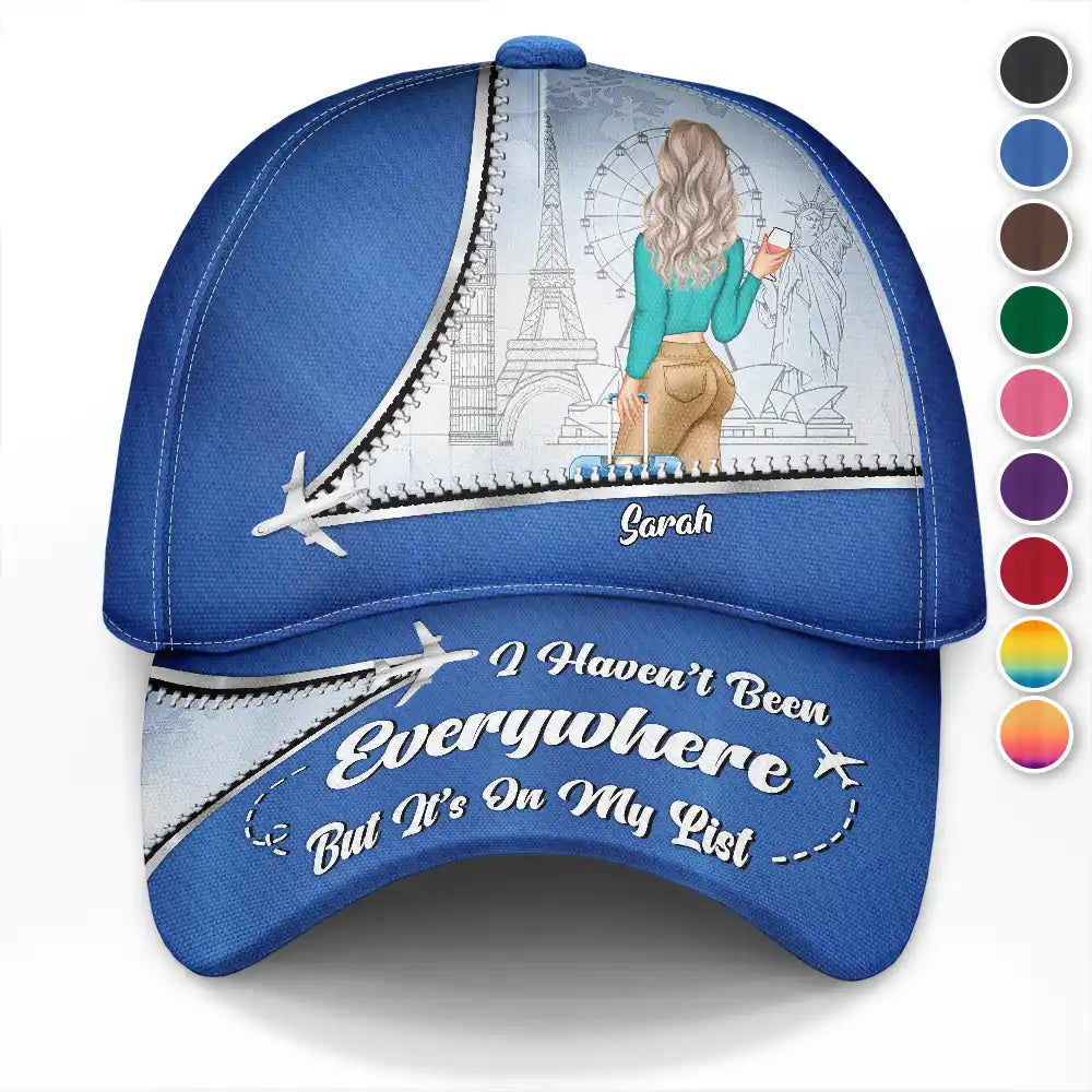 It's On My List Traveling Lovers - Personalized Classic Cap