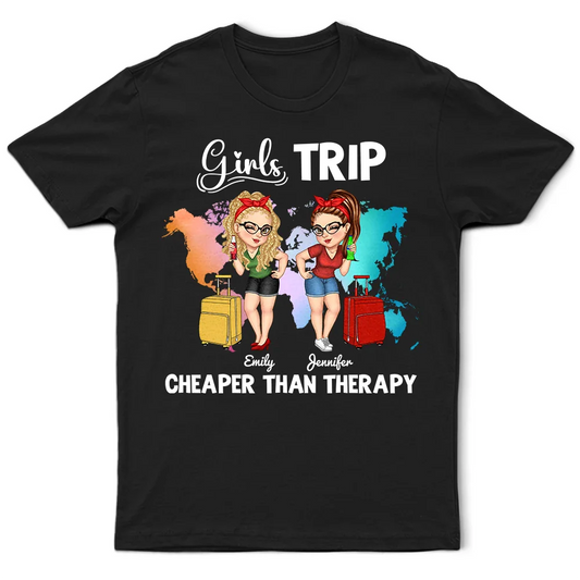 It's Girls Trip World Map - Personalized T Shirt