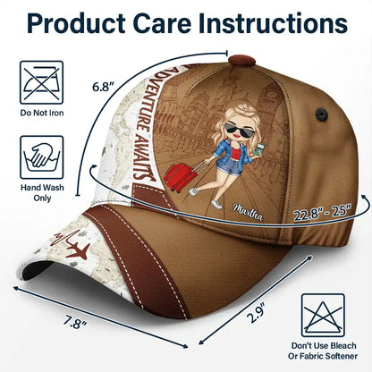 Adventure Awaits - Personalized Classic Cap