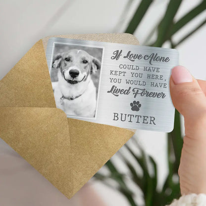 Custom Photo I Will Carry You With Me Memorial - Personalized Aluminum Wallet Card